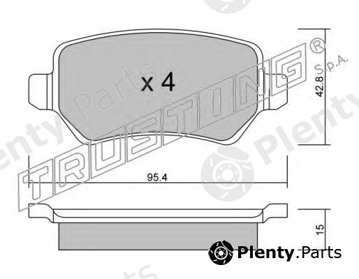  TRUSTING part 558.1 (5581) Brake Pad Set, disc brake