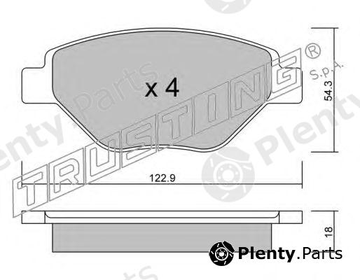  TRUSTING part 559.0 (5590) Brake Pad Set, disc brake