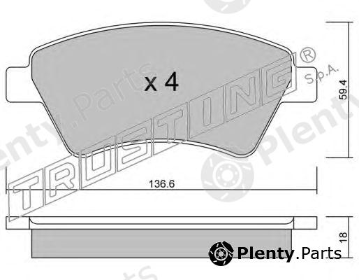  TRUSTING part 560.0 (5600) Brake Pad Set, disc brake