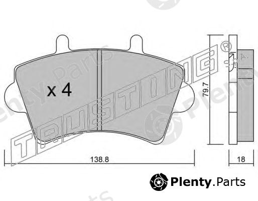  TRUSTING part 561.0 (5610) Brake Pad Set, disc brake