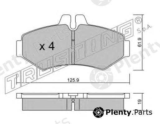  TRUSTING part 588.0 (5880) Brake Pad Set, disc brake