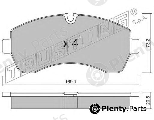  TRUSTING part 689.0 (6890) Brake Pad Set, disc brake