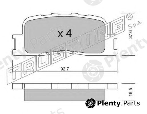  TRUSTING part 769.0 (7690) Brake Pad Set, disc brake