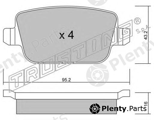  TRUSTING part 796.0 (7960) Brake Pad Set, disc brake