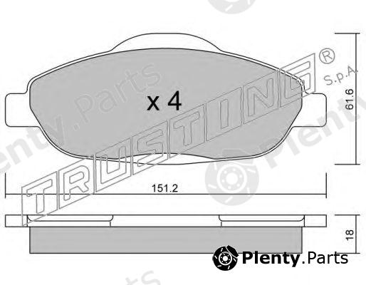  TRUSTING part 820.0 (8200) Brake Pad Set, disc brake