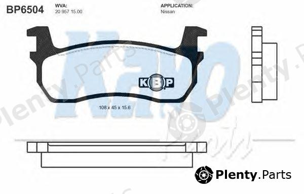  KAVO PARTS part BP-6504 (BP6504) Brake Pad Set, disc brake