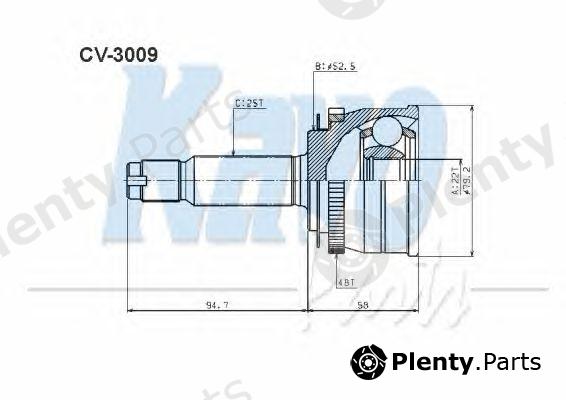  KAVO PARTS part CV-3009 (CV3009) Joint Kit, drive shaft
