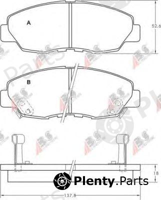  A.B.S. part 36722 Brake Pad Set, disc brake