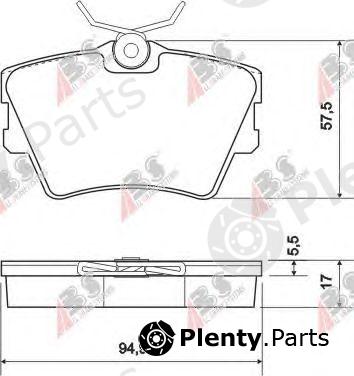  A.B.S. part 36983 Brake Pad Set, disc brake