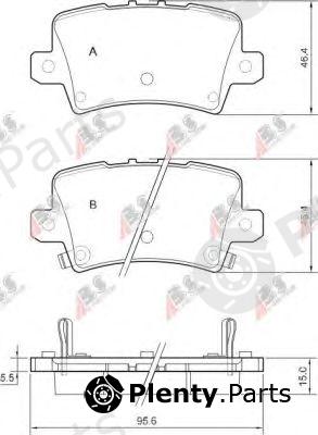  A.B.S. part 37530 Brake Pad Set, disc brake