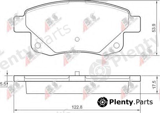  A.B.S. part 37560 Brake Pad Set, disc brake