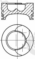  NÜRAL part 87-283100-00 (8728310000) Piston