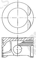  NÜRAL part 87-307700-10 (8730770010) Piston