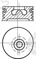  NÜRAL part 87-784800-00 (8778480000) Piston