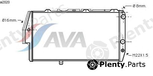  AVA QUALITY COOLING part AI2020 Radiator, engine cooling