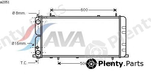  AVA QUALITY COOLING part AI2051 Radiator, engine cooling