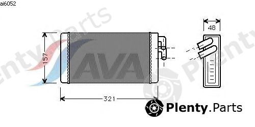  AVA QUALITY COOLING part AI6052 Heat Exchanger, interior heating