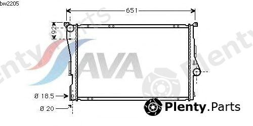  AVA QUALITY COOLING part BWA2205 Radiator, engine cooling