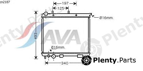  AVA QUALITY COOLING part CN2187 Radiator, engine cooling