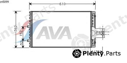  AVA QUALITY COOLING part CN5099 Condenser, air conditioning