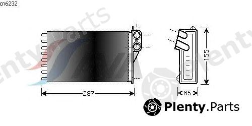  AVA QUALITY COOLING part CN6232 Heat Exchanger, interior heating
