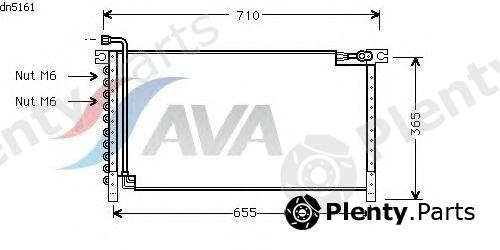  AVA QUALITY COOLING part DN5161 Condenser, air conditioning