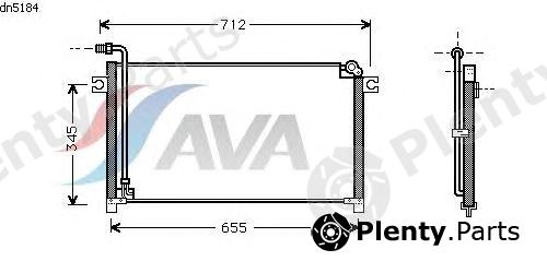  AVA QUALITY COOLING part DN5184 Condenser, air conditioning