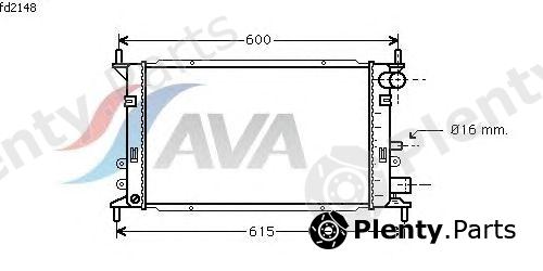  AVA QUALITY COOLING part FD2148 Radiator, engine cooling