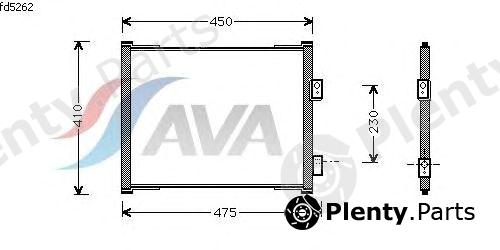  AVA QUALITY COOLING part FD5262 Condenser, air conditioning