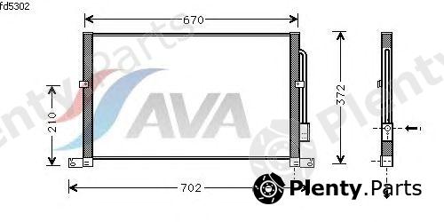  AVA QUALITY COOLING part FD5302 Condenser, air conditioning