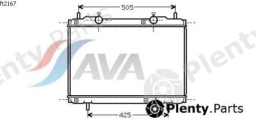  AVA QUALITY COOLING part FT2167 Radiator, engine cooling