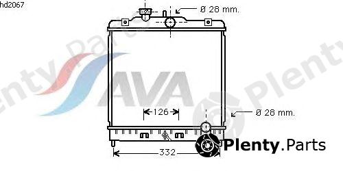  AVA QUALITY COOLING part HD2067 Radiator, engine cooling