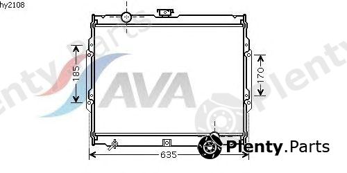  AVA QUALITY COOLING part HY2108 Radiator, engine cooling
