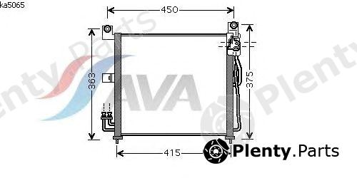  AVA QUALITY COOLING part KA5065 Condenser, air conditioning