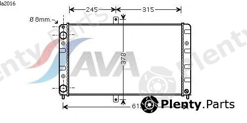  AVA QUALITY COOLING part LA2016 Radiator, engine cooling