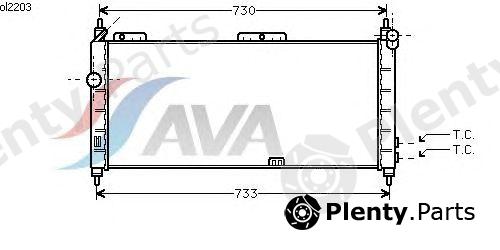  AVA QUALITY COOLING part OL2203 Radiator, engine cooling