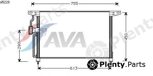  AVA QUALITY COOLING part OL5228 Condenser, air conditioning