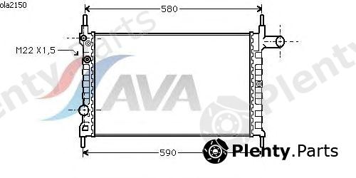  AVA QUALITY COOLING part OLA2150 Radiator, engine cooling