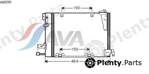  AVA QUALITY COOLING part OLA5250 Condenser, air conditioning