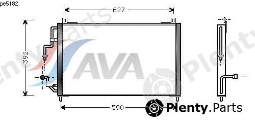  AVA QUALITY COOLING part PE5182 Condenser, air conditioning