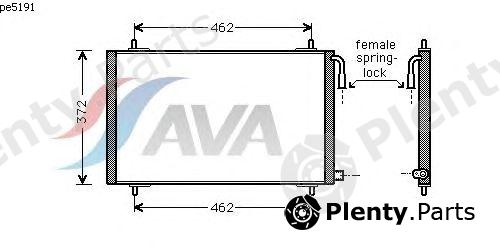  AVA QUALITY COOLING part PE5191 Condenser, air conditioning