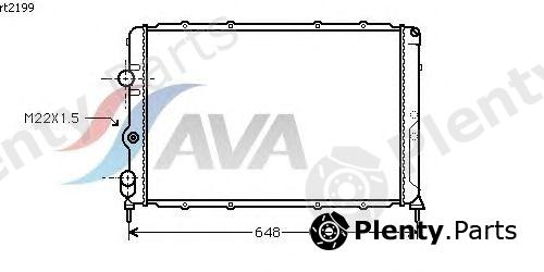  AVA QUALITY COOLING part RT2199 Radiator, engine cooling