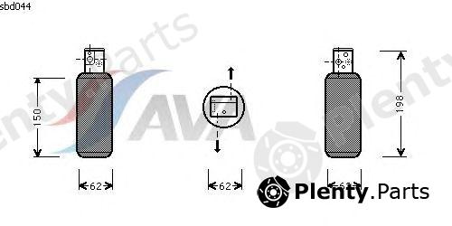  AVA QUALITY COOLING part SBD044 Dryer, air conditioning