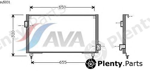  AVA QUALITY COOLING part SU5031 Condenser, air conditioning