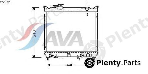  AVA QUALITY COOLING part SZ2072 Radiator, engine cooling