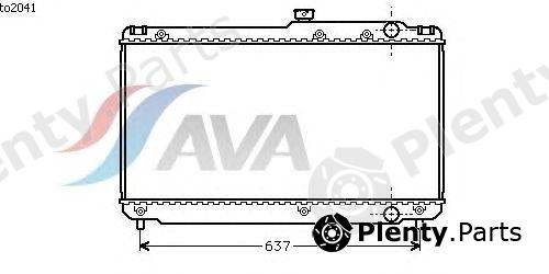  AVA QUALITY COOLING part TO2041 Radiator, engine cooling