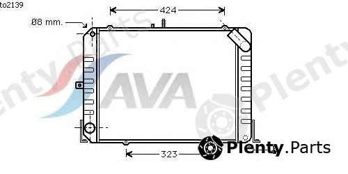  AVA QUALITY COOLING part TO2139 Radiator, engine cooling