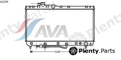  AVA QUALITY COOLING part TO2184 Radiator, engine cooling
