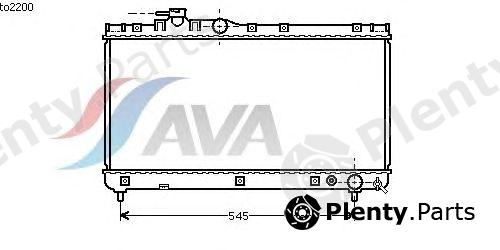 AVA QUALITY COOLING part TO2200 Radiator, engine cooling