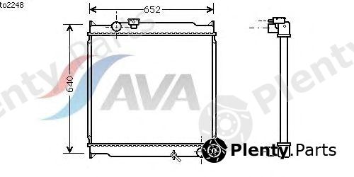  AVA QUALITY COOLING part TO2248 Radiator, engine cooling